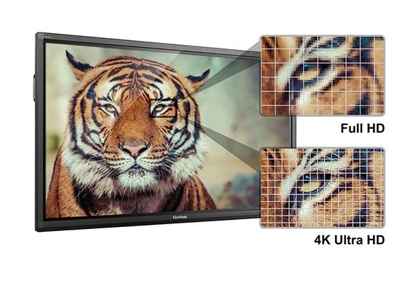 4K Ultra HD for the Ultimate in Image Quality Ultra HD 3840 x 2160 resolution delivers four times the resolution of regular HD.