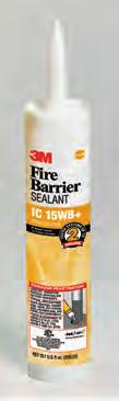 Its unique intumescent property allows IC 15WB Caulk to effectively contain fire