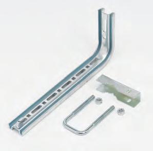 FLEXTRAY - F.A.S.T. Underfloor System L Bracket & Toolless Clip For use when access to ground floor is limited Use with round post sizes 0.