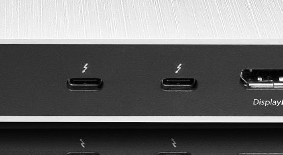 Thunderbolt 3 Type-C supports video and data.