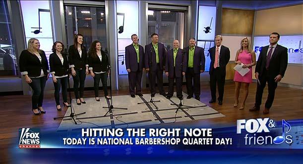 Crossroads quartet (2009 champ) appeared on the show last year, and the show loved the segment so much that they requested another quartet.
