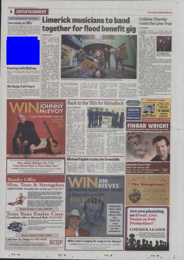 Limerick Leader West Edition - Leader 2 Saturday, 15 February 2014 Page: 4-3- Circulation: 14851 Area of Clip: 4200mm² Dolan's win top award