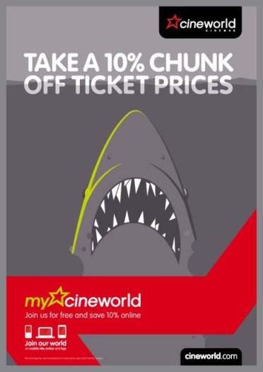 MyCineworld & Unlimited MyCineworld Removal of booking fees and 10% reduction in on-line