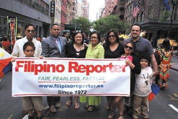 , and to all the officers and staff of both the Consulate and Mission. PIDCI Independence Day parade in New York on June 5. The Pelayo and McCarthy family. Front, l.-r.