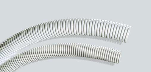 EXTERNAL ELECTRICAL INSTALLATION PRODUCTS Flexible Conduits Spiral uro - Medium Type ñ Corrugated (spiral), pliable ñ Suitable for medium mechanical loads ñ Made of polyvinyl chloride-(u-pvc) ñ Self