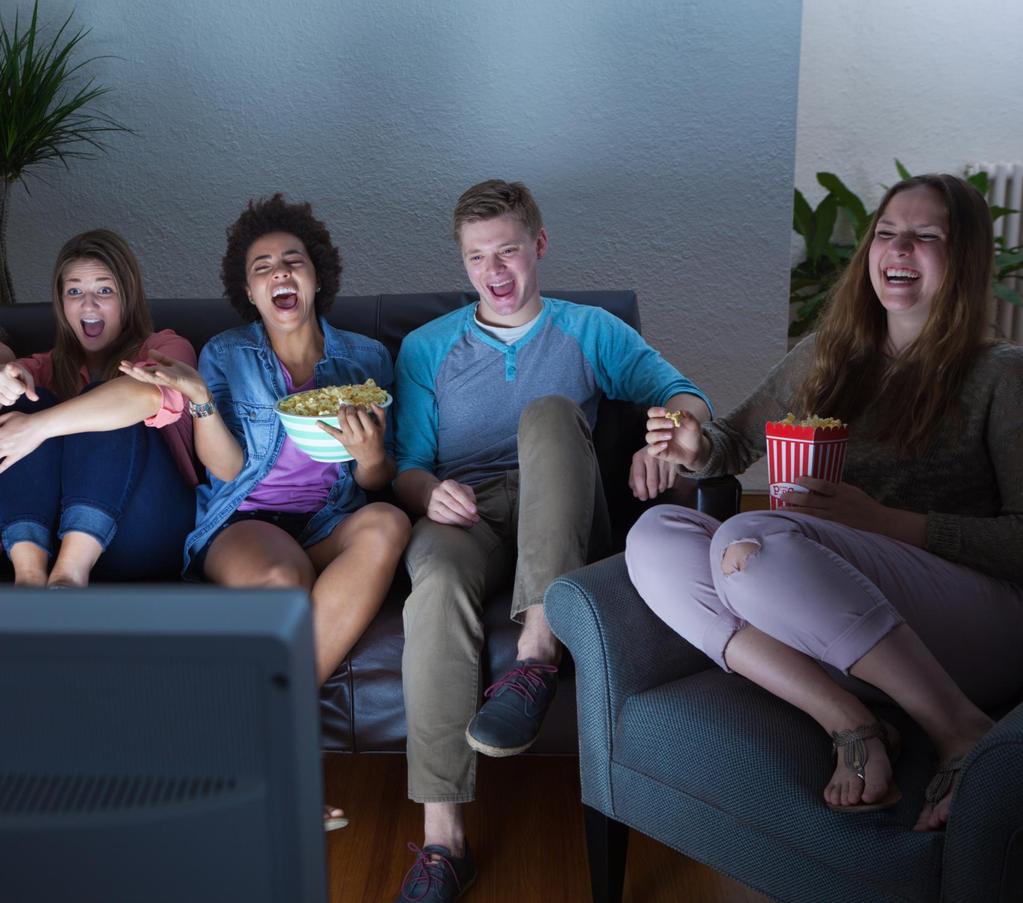The Communal Aspect of TV 64% of Millennials enjoy watching their