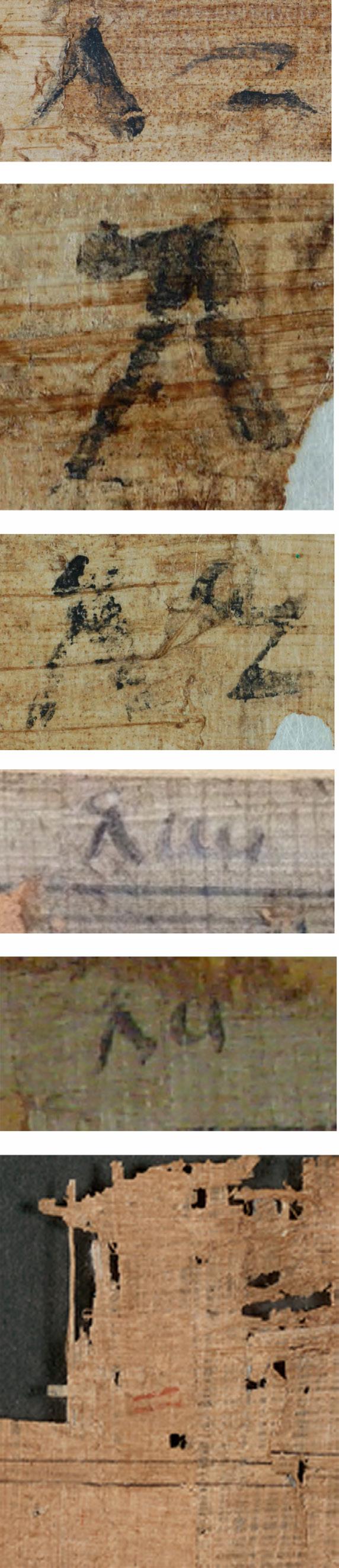 HELEN SHARP Fig. 1: P.BM EA9913.1; Hieratic number on upper margin. Fig. 2: P.BM EA9913.2; Hieratic number on upper margin. Fig. 3: P.BM EA9913.3; Hieratic number on upper margin.