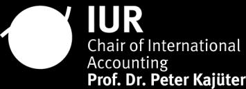 If you plan on writing a master thesis at the Chair of International Accounting, we recommend you to write a seminar paper at our chair first.