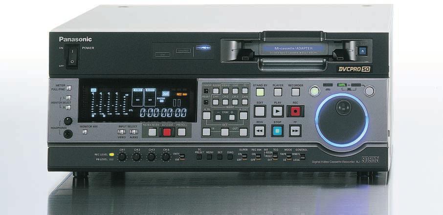 * In playback, the AJ-SD955A and AJ-SD930 automatically detects the recording format used and plays the tape back accordingly.