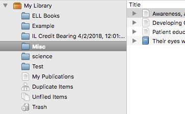 Creating a bibliography from the Zotero desktop version Go to My Library (all citation) or the