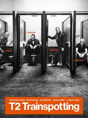 T2 TRAINSPOTTING EWAN MCGREGOR, KELLY MACDONALD, JONNY LEE MILLER (18) 117mins from FRI 10 MAR T2 reunites the characters from the iconic 1996 original in this highly anticipated sequel.