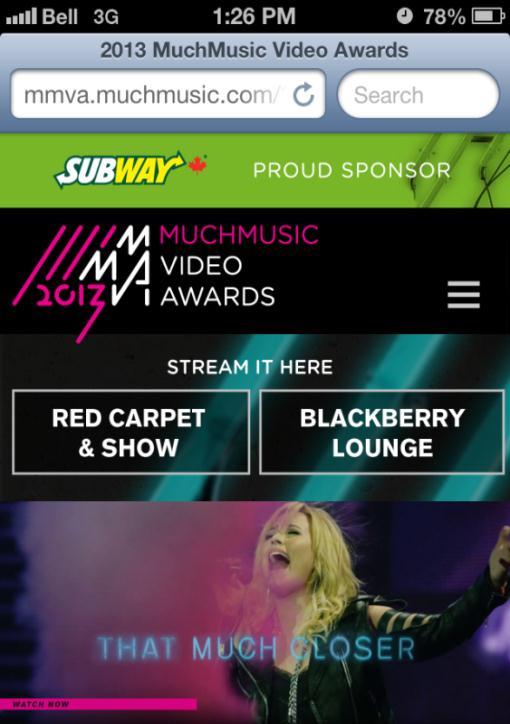 MMVA MOBILE SITE FEATURES LATEST Up-to-the minute news and info on the MMVAs. Who s gonna be there, who s gonna perform, when the show airs, how fans can get tickets and more!