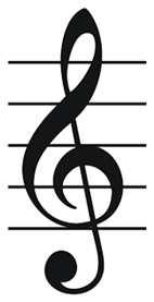 To represent the pitch we use the staff, the clef and the notes. The staff is written as five horizontal parallel lines.