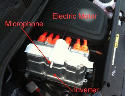 Figure 1: Motorbay microphone placement motorbay) as well as three enhanced sound signature.