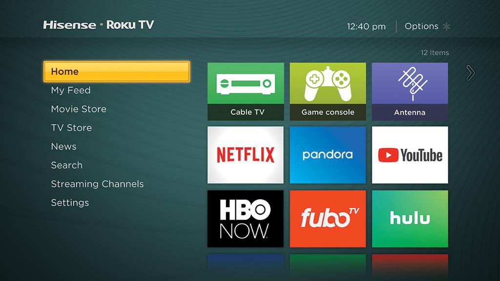 STEP 5. Personalize your Home screen Easily switch between streaming channels and inputs.