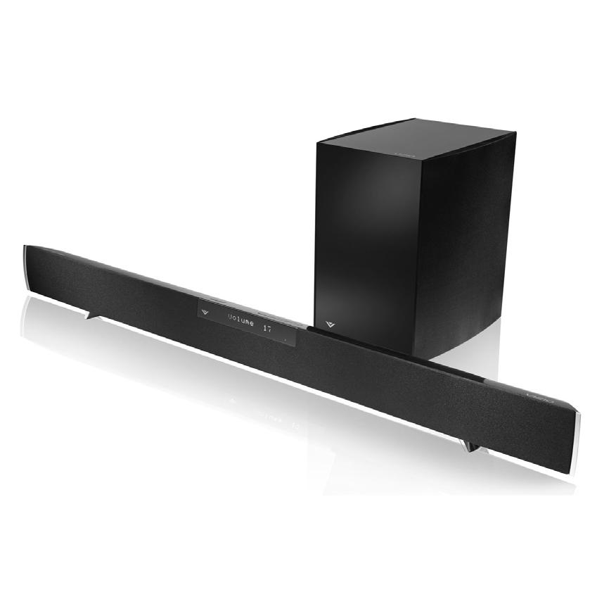 UPGRADE TO POWERFUL DIGITAL AUDIO BIG SOUND SLIM PACKAGE The VIZIO Home Theater Sound Bar with Wireless Subwoofer delivers exceptional audio performance in a new sleeker, slimmer design.