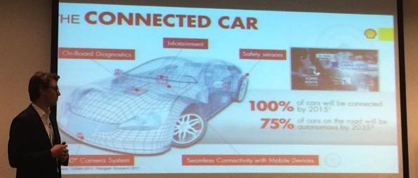 Oliver van Bilsen: one hundred percent of new cars in 2015 were connected, and by 2035, 75% of cars on the road will be autonomous The IoT s potential in transportation goes beyond the transport