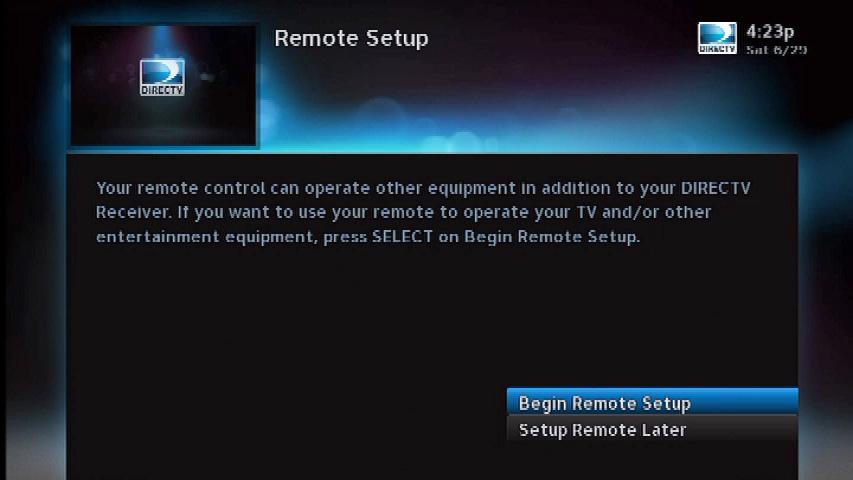 The next screen will allow you to program a remote.