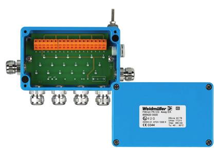 Profibus P distributors are 1, 2, 4 or 8 Way T-connectors with a separate plug in bus terminator.