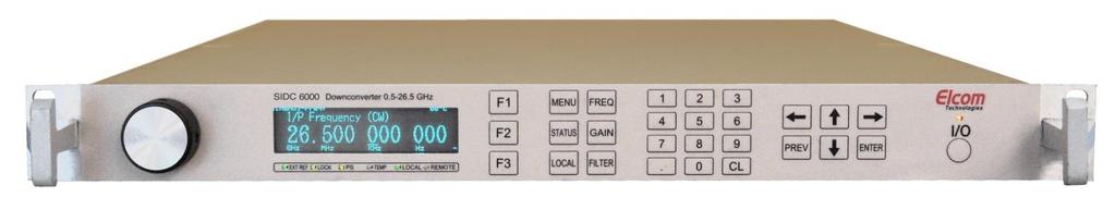 SIDC-6005 MICROWAVE WIDEBAND DOWNCONVERTER / TUNER UP TO 18 GHz WIDE FREQUENCY RANGE: 0.