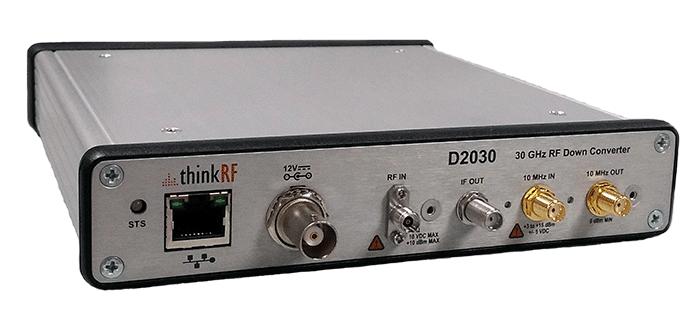 Product Brochure and Technical Datasheet ThinkRF D2030 27-30 GHz RF Downconverter Extend your existing 3G/4G test