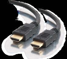 *2101-40303-ADT *2101-40162-003 High Speed HDMI Cable With Ethernet This cable type offers the same baseline performance as the High Speed HDMI Cable, plus an additional dedicated data channel, known
