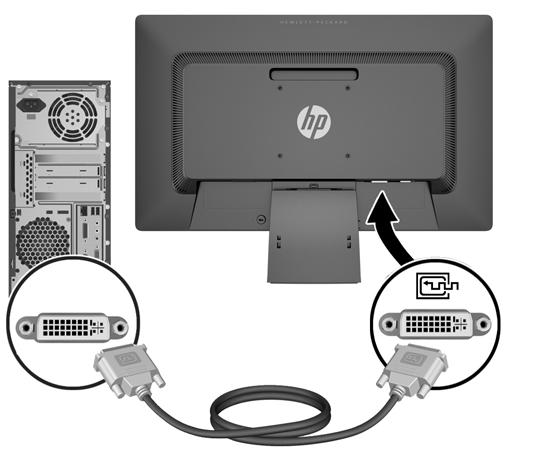 For DVI digital operation, use the DVI-D signal cable provided.
