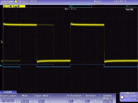 or to observe timing between digital control signals and internal analog signals in an automobile ECU.