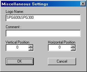 Appendix C: Using Logo Generator Miscellaneous Settings Dialog Box. The Miscellaneous Settings dialog box (see Figure C-3) appears when you click the Miscellaneous command.