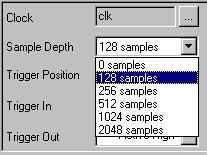 Setting the Sample Buffer Depth When using the internal RAM configuration, the sample buffer depth governs the amount of data the SignalTap analyzer captures.