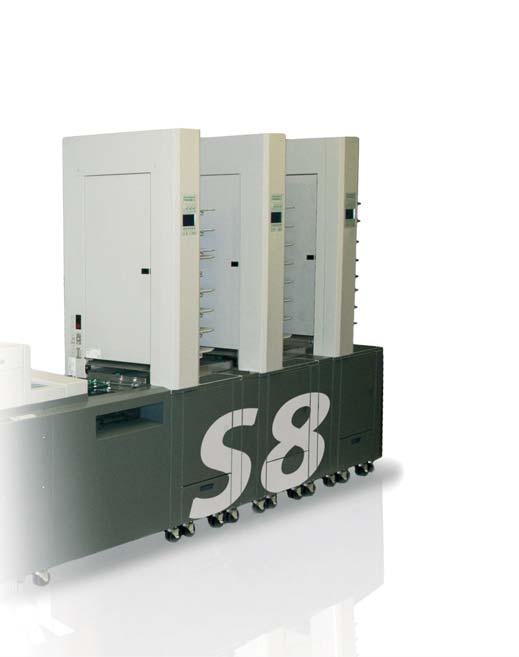 11 NAGEL S8 For finishing professionals The S8 suction feed collator is tailored to the specific needs of medium-sized print shops and binderies.