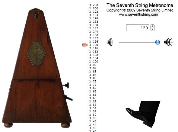 Music tools Online metronome Link: http://www.seventhstring.