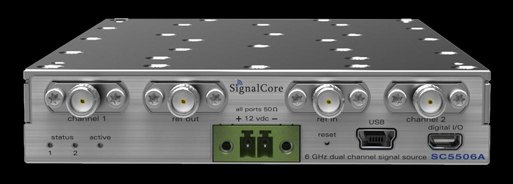 SIGNAL DISTRIBUTION SIGNAL SOURCES SignalCore s line of instrument-grade synthesized RF and microwave CW sources are designed to meet demanding