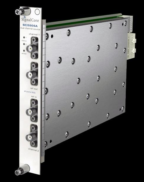 Available in multiple platforms and various communication options (USB, RS-232, SPI, and PXI Express), our signal sources employ multiple phase-locked loop
