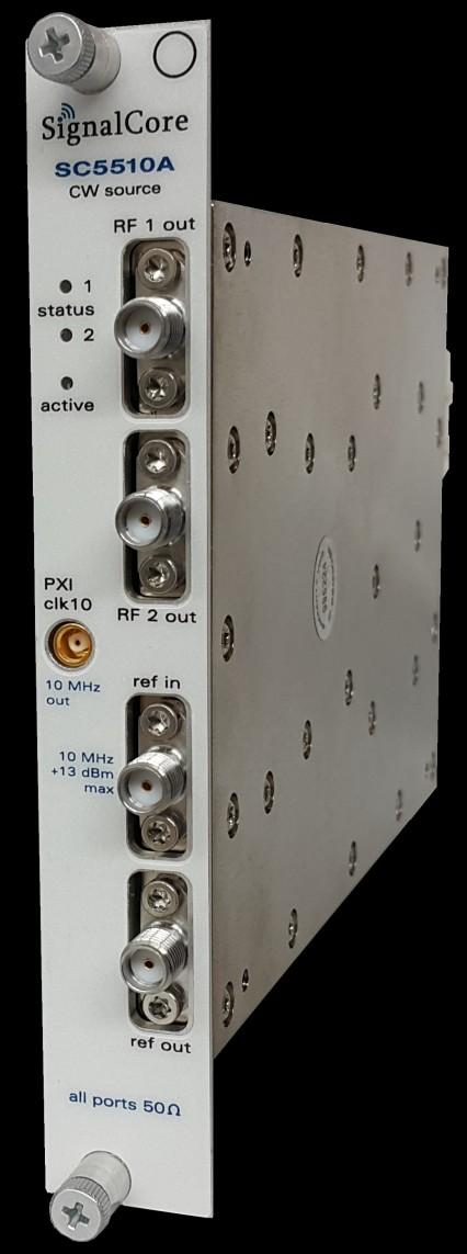 Our signal source modules can be used as standalone CW signal sources, or as LO sources for frequency conversion systems like SignalCore s IQ modulators and