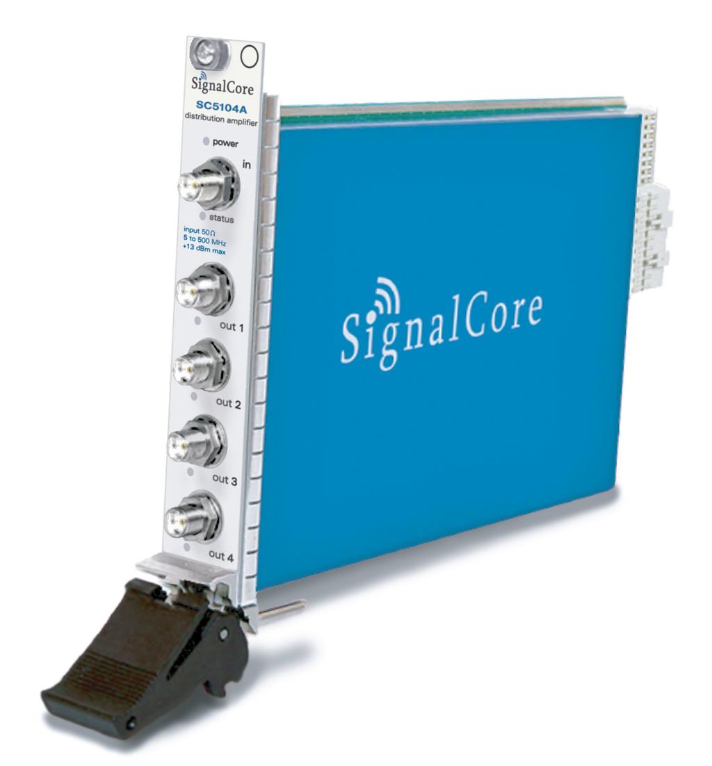Phase Noise (dbc/hz) SIGNAL DISTRIBUTION SignalCore s distribution amplifier is among the best industry solution for routing precision signals between multiple instruments without loss of signal