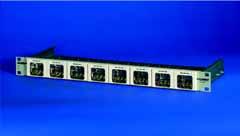 Kit Kit Kit AMP CO Plus 8 Port Panel Product Facts: 19" patch panel with 8 Ports (max.