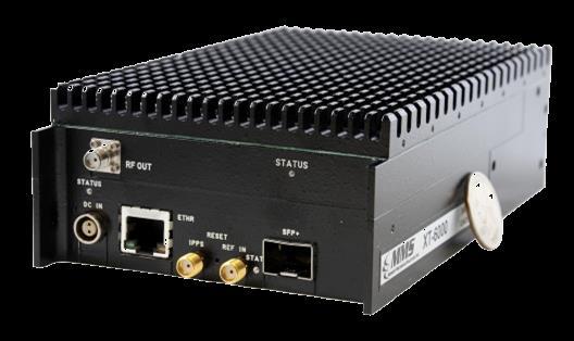 MUP-6000 Ultra-Miniature VHF/UHF Upconverter 30-6000MHz, 1-kHz RF tuning step size.