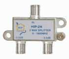 Splitters HIP Video Splitters INDUSTRY USE: CATV SECURITY A/V SATELLITE 1 GHz and 3 GHz product offerings Horizontal and Vertical configurations 2, 3, & 4 port horizontal 2, 3, 4, 6, & 8 port