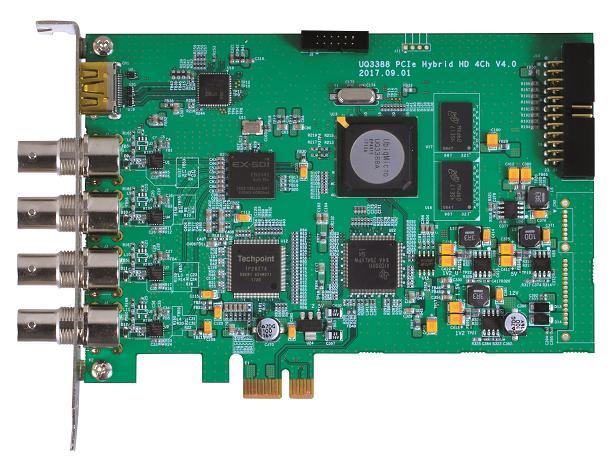 Support 2M EX-SDI, HD-SDI, AHD, TVI, CVI, CVBS Camera 4CH 1080P ALL HYBRID COMPRESSION CARD - VHD-1204C Monitor : 1x HDMI, 2x CVBS - Optional (Optional) (Optional) Operating Working Power VHD-1204C