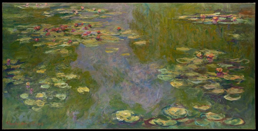 Artwork that is revered today was once controversial. Below is Claude Monet s Waterlilies painting.