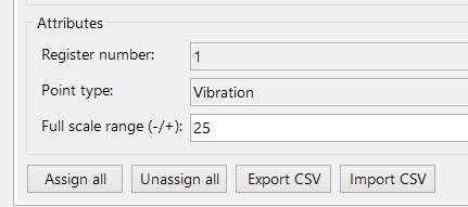 Modbus Export through SKF @ptitude Analyst Configuring the Modbus Export To limit the point options to a specific type of point, click the Point Type drop-down arrow and select the type.