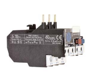 PBO series Bimetallic Thermal Overload Relay for PBC series IEC-Type Contactors File E60363 (PBO) Features 1 NO & 1 NC auxiliary contacts Manual/automatic reset Trip indicator Stop button Test