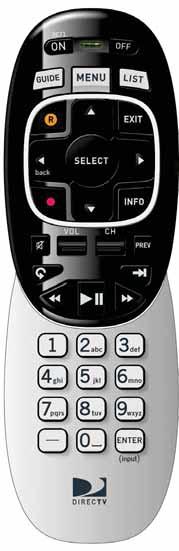 ON/OFF Turns both DIRECTV Receiver and TV ON or OFF at the sema time. (Remote must be programmed for TV. DVR Receiver still records when off). GUIDE Press once for On-Screen Guide.