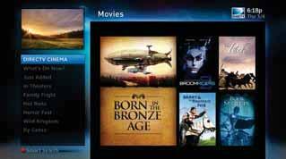 MOVIES, ON DEMAND AND PAY PER VIEW To see what movies and On Demand content are available, press MENU, select Search & Browse, then select from the following: Movies On Demand TV Shows DIRECTV HD DVR