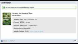 com/ tvlistings to see an online version of the Program Guide. Select a show and click Record.