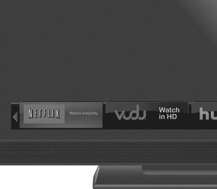 GETTING STARTED WITH VIZIO INTERNET APPS 1 2 Highlighted App V.I.A. Press this button to open the V.