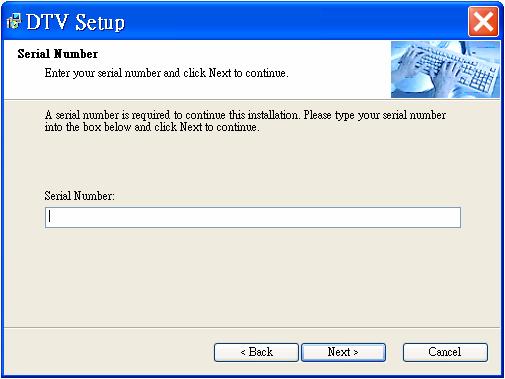 license agreement. Type in user information.