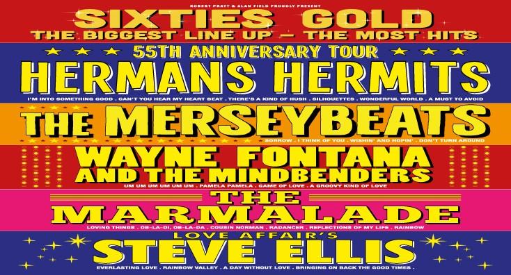 After the enormous success of last years SIXTIES GOLD TOUR it gives me great pleasure to confirm that we have another spectacular concert planned for 2019 with another huge line up of Legendary