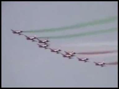 are different aircrafts but when they make a formation, they are then perceived together because they perform